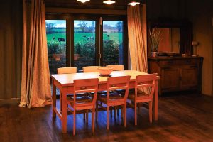 willow lodge dining view of fields